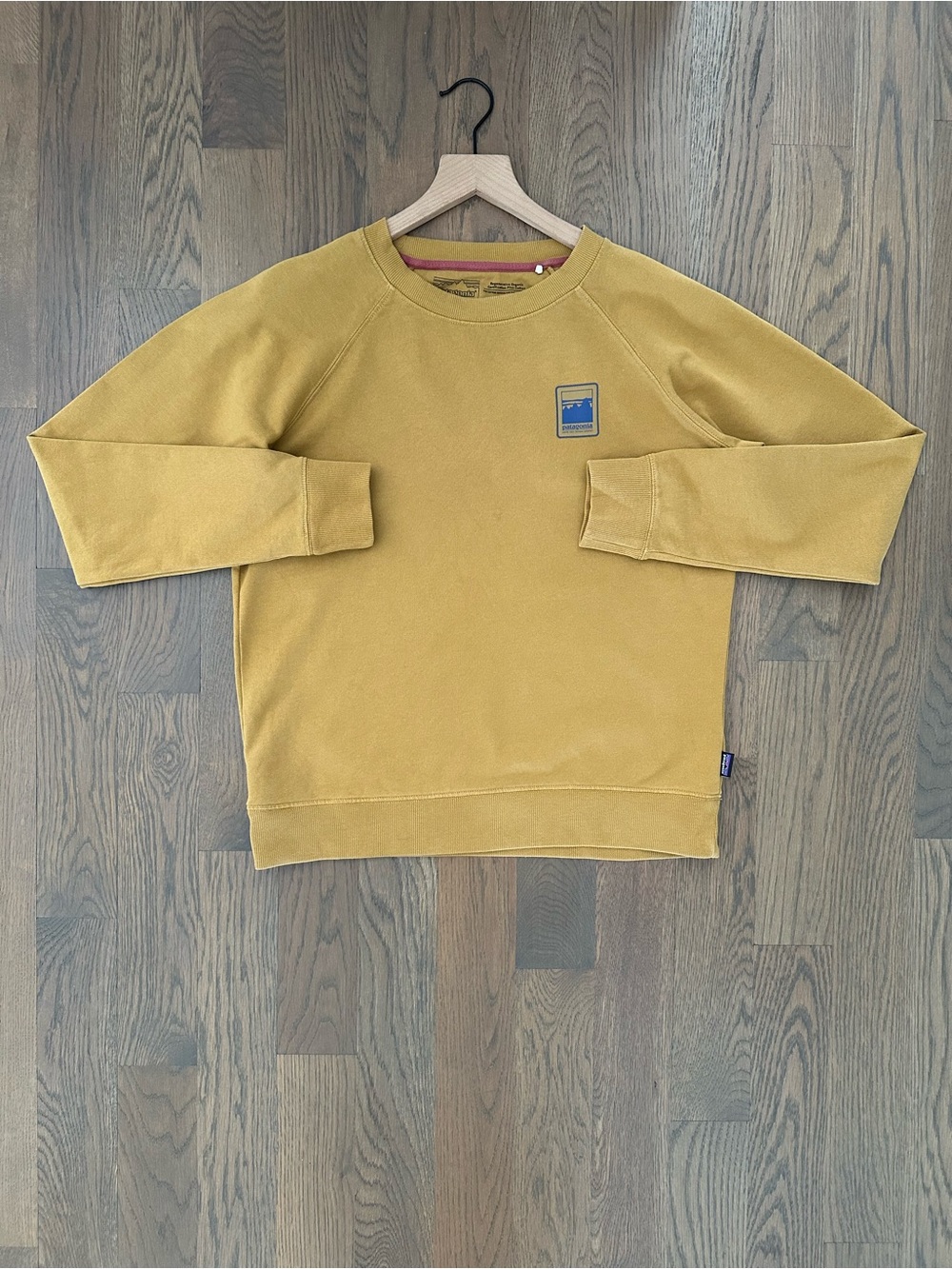 Patagonia Women's Alpine Icon Organic Cotton Crew Sweatshirt Golden Yellow M